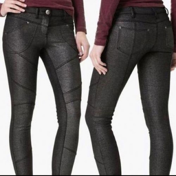 Free People Pants - Free People shimmer moto pants